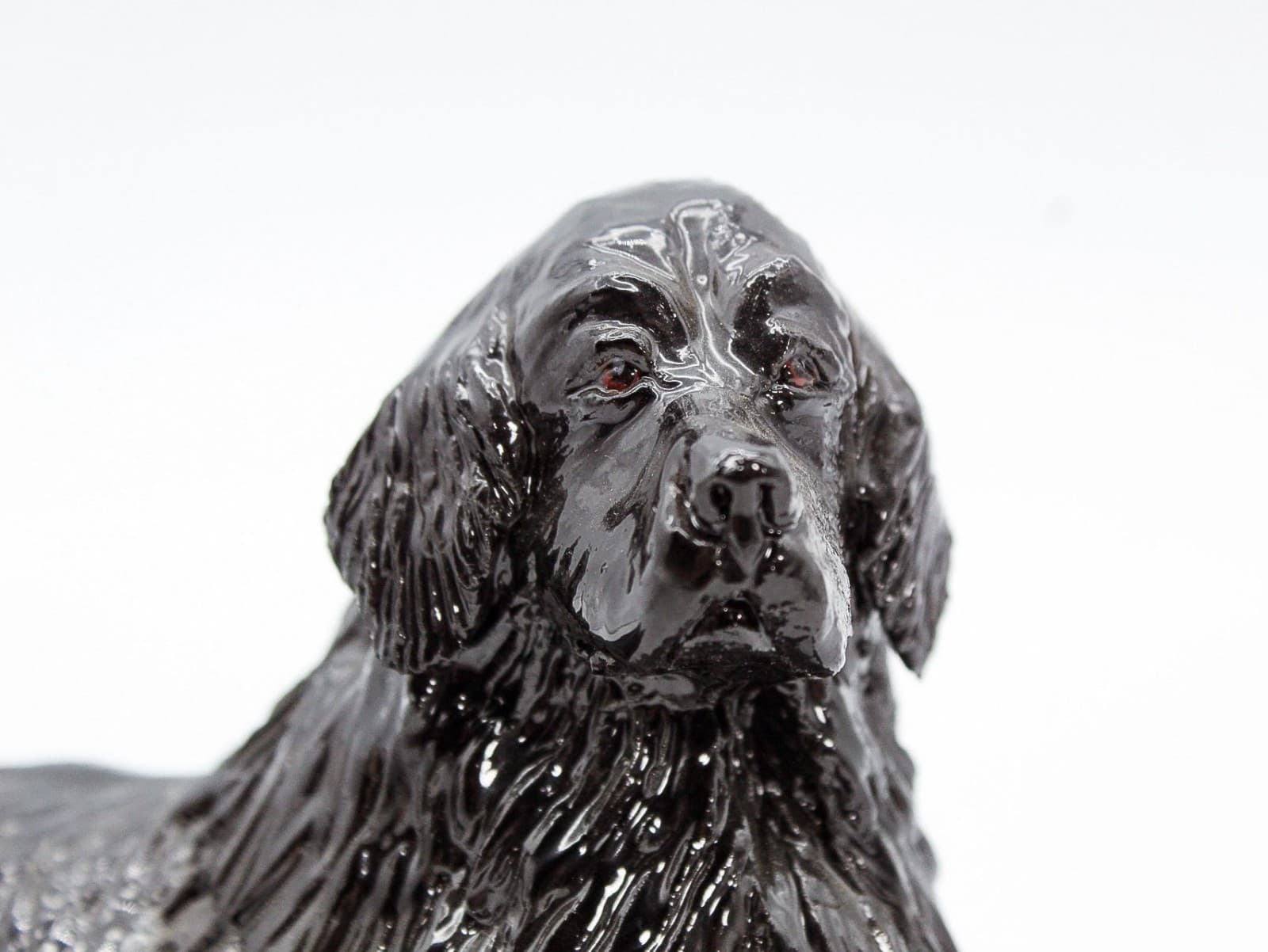 EVE PEARCE Handcrafted Black Labrador Porcelain Dog Figure Sculpture OOAK - Thumbnail 3