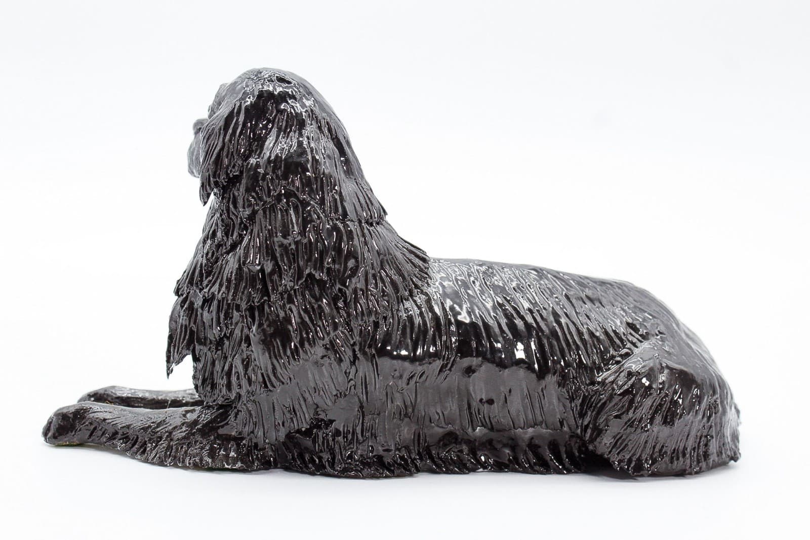 EVE PEARCE Handcrafted Black Labrador Porcelain Dog Figure Sculpture OOAK - Thumbnail 2