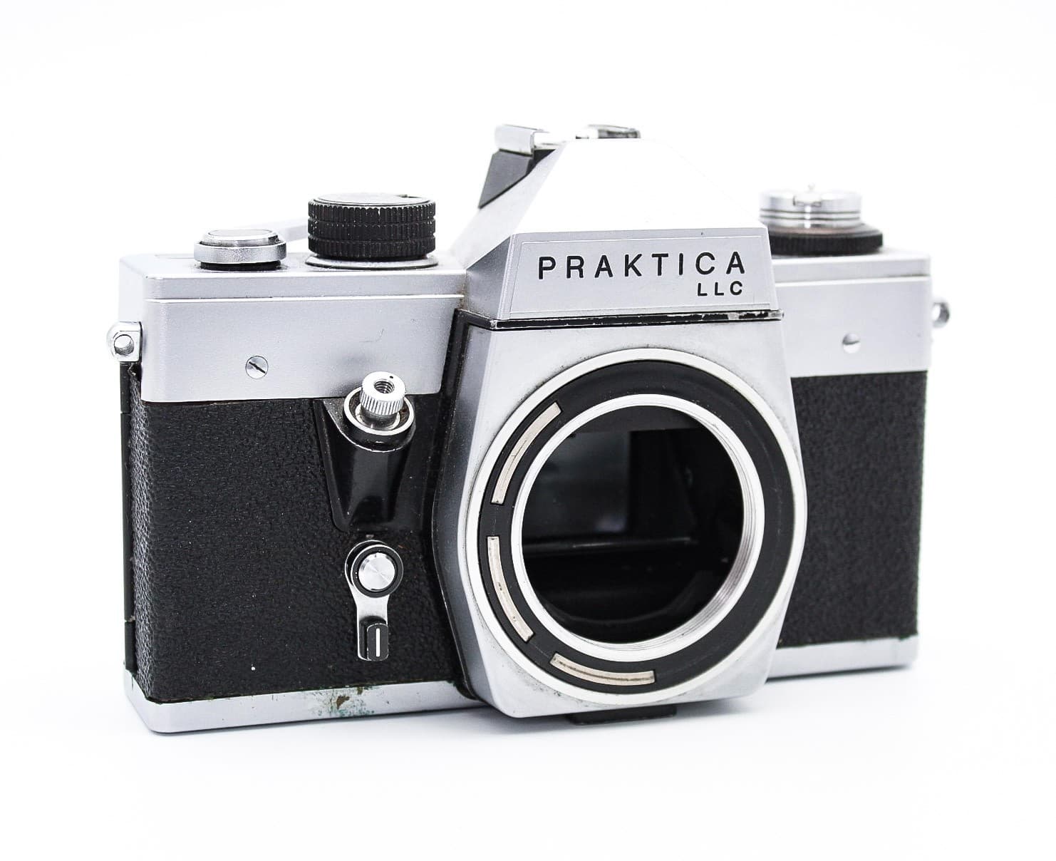 Vintage Praktica LLC East Germany 35mm Film SLR Pentacon Camera No Lense - Thumbnail 2