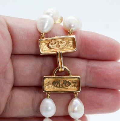 Designer JADED Natural Pearls & Assorted Gemstones Double Strand Necklace - Thumbnail 7