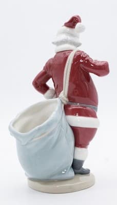 Lladro Made In Spain Retired Santa Claus Glazed Christmas Porcelain Figurine - Thumbnail 6