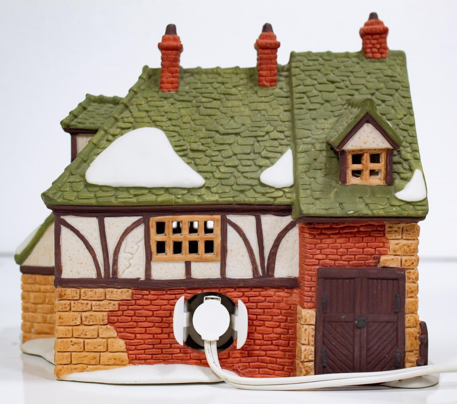 DEPARTMENT 56 "Nicholas Nickleby" Hand Painted Porcelain House With Box & Light - Thumbnail 2