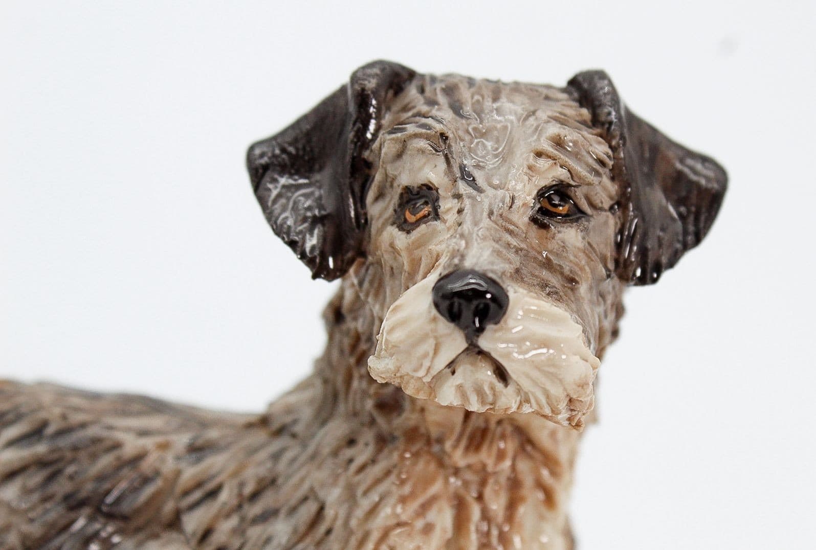 EVE PEARCE Handcrafted Airedale Terrier Porcelain Dog Figure Sculpture OOAK - Thumbnail 3