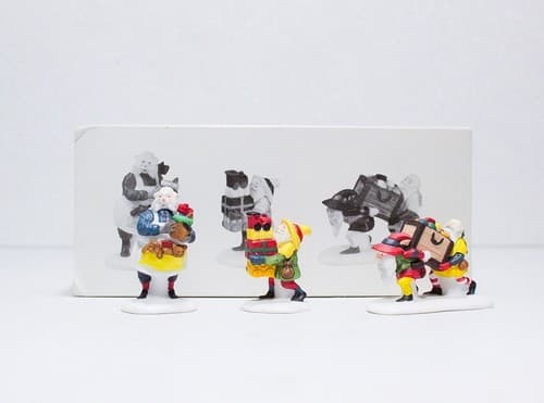 (Set of 3) DEPARTMENT 56 Heritage Village "TOYMAKER ELVES" Accessory #5602-2 - Thumbnail 2