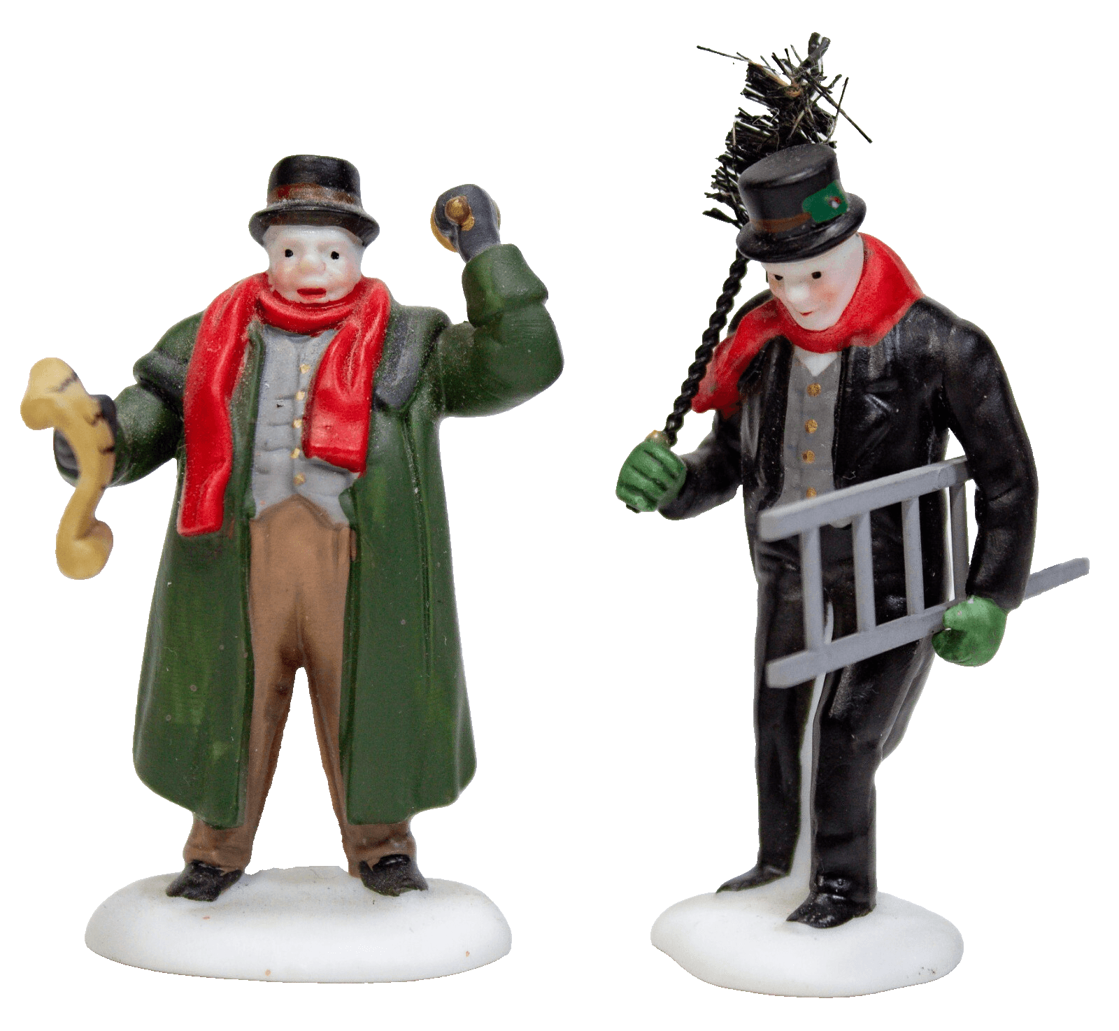 DEPARTMENT 56 "Town Crier & Chimney Sweep" Porcelain Figurine With Box - Image 1