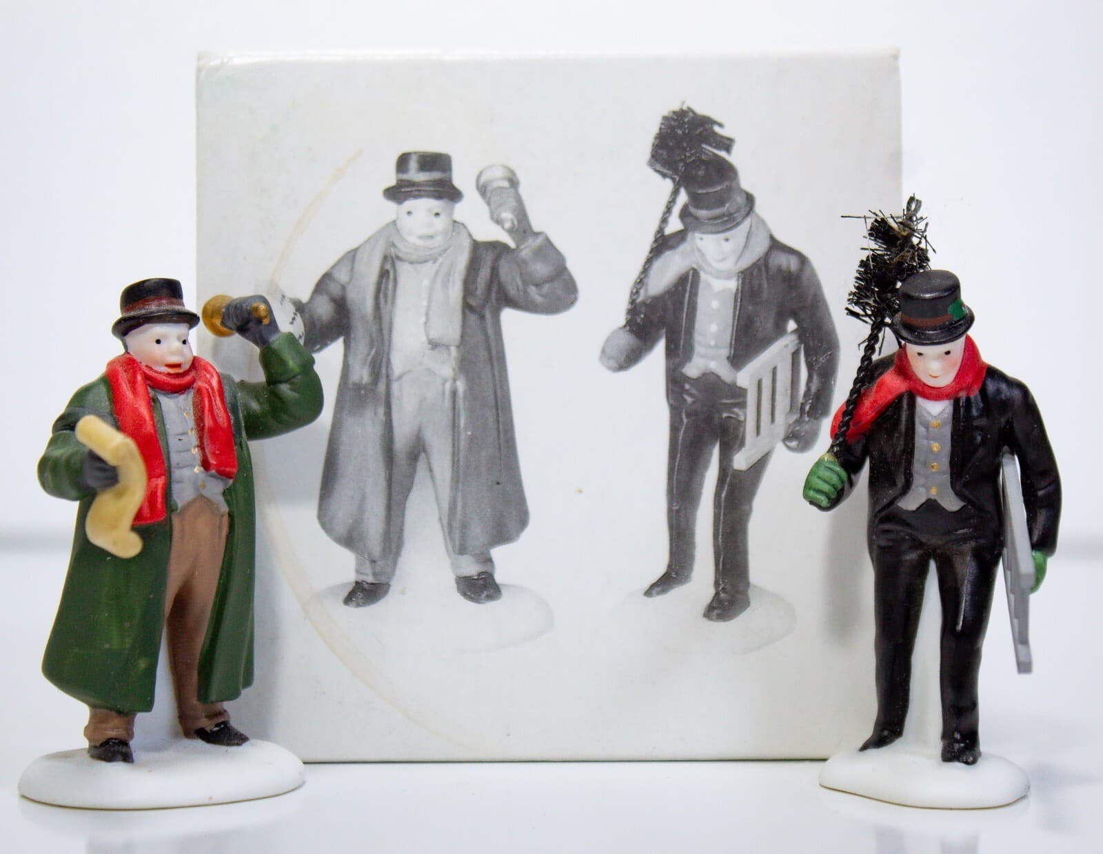 DEPARTMENT 56 "Town Crier & Chimney Sweep" Porcelain Figurine With Box - Thumbnail 6