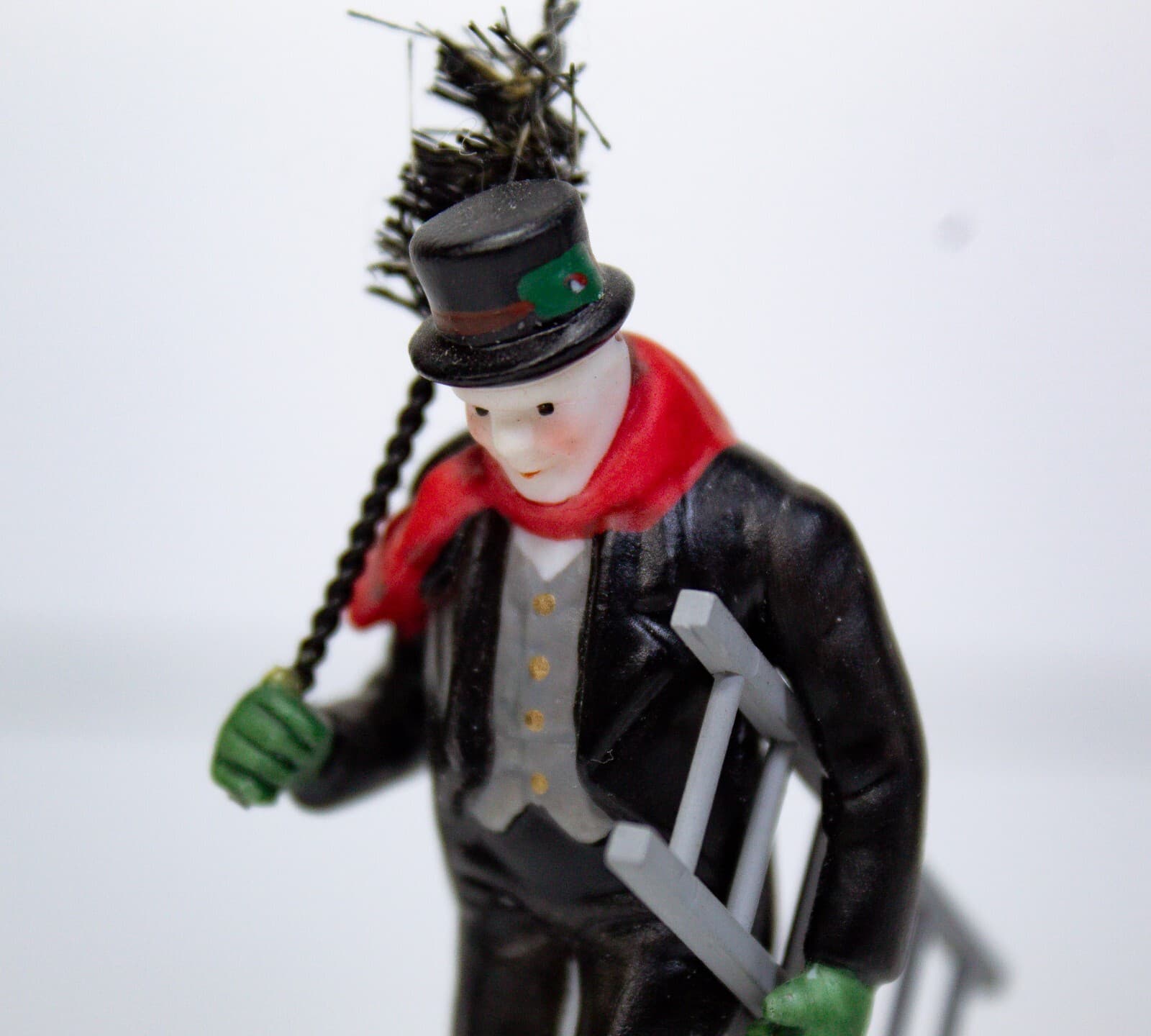 DEPARTMENT 56 "Town Crier & Chimney Sweep" Porcelain Figurine With Box - Thumbnail 4