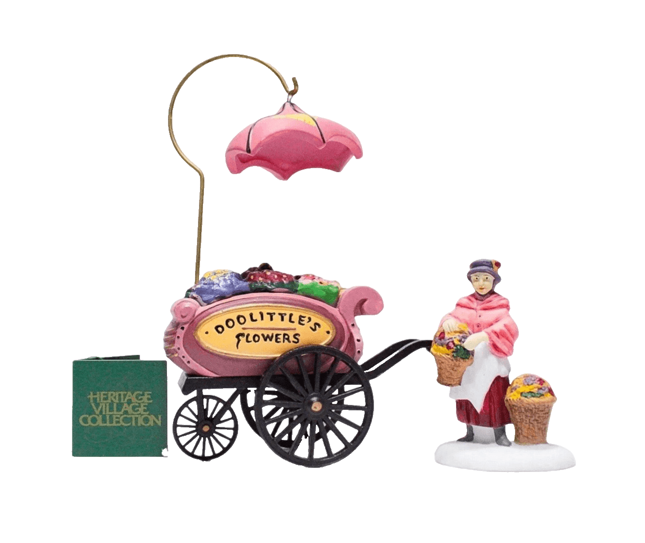 DEPARTMENT 56 " Chelsea Market Flower Monger & Cart" Christmas Decor Accessory - Image 1