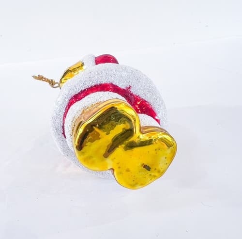 Vintage Blown Glass Santa Claus w/ Presents Christmas Ornament - Thumbnail 5