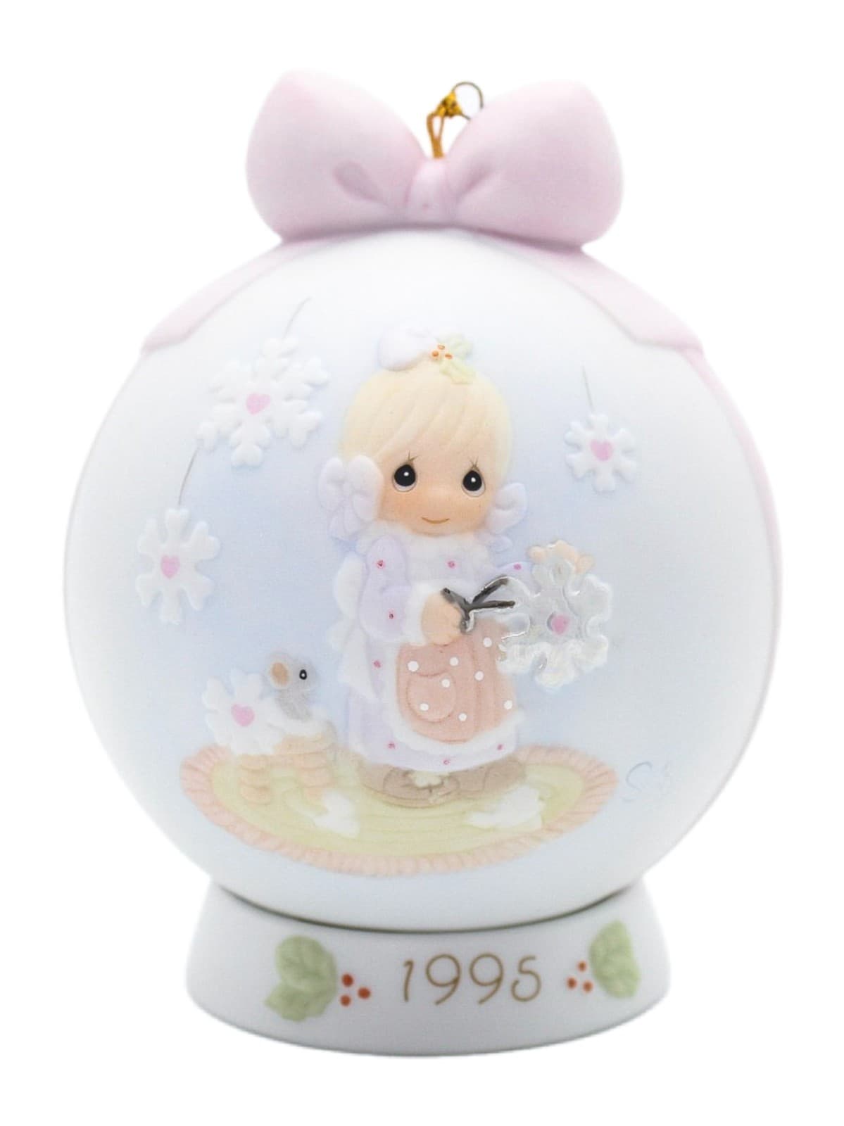 Precious Moments He Covers The Earth With His Beauty Porcelain Ornament 1995 - Image 1