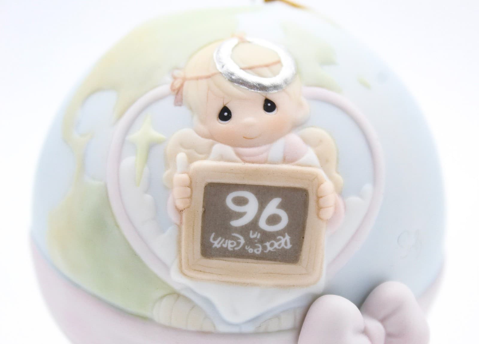 Precious Moments Peace On Earth...Anyway Enesco Porcelain Ornament 1996 - Thumbnail 2
