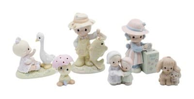 Precious Moments You Are My Once In A Lifetime Porcelain Figurines Lot Of 6 - Image 1
