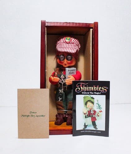 Vintage Thimbles TINKER Midnight Toy Assembler Doll By ANNALEE - Thumbnail 9