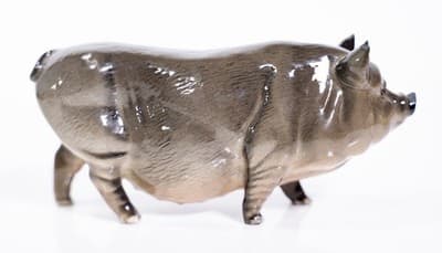 Vintage ROYAL DOULTON Vietnamese Pot Belly Porcelain Pig Figurine - Thumbnail 3