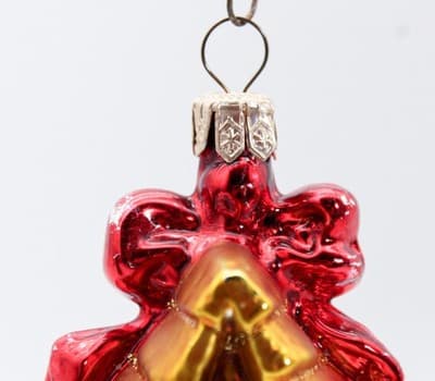 Vintage KURT ADLER Blown Glass Birdhouse Hand Painted Christmas Ornament - Thumbnail 4