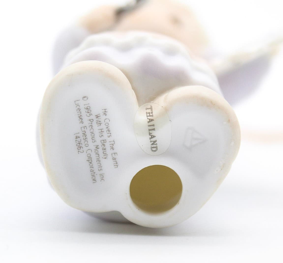 Precious Moments He Covers The Earth With His Beauty Porcelain Ornament 1995 - Thumbnail 6
