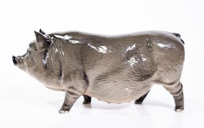 Vintage ROYAL DOULTON Vietnamese Pot Belly Porcelain Pig Figurine - Thumbnail 2