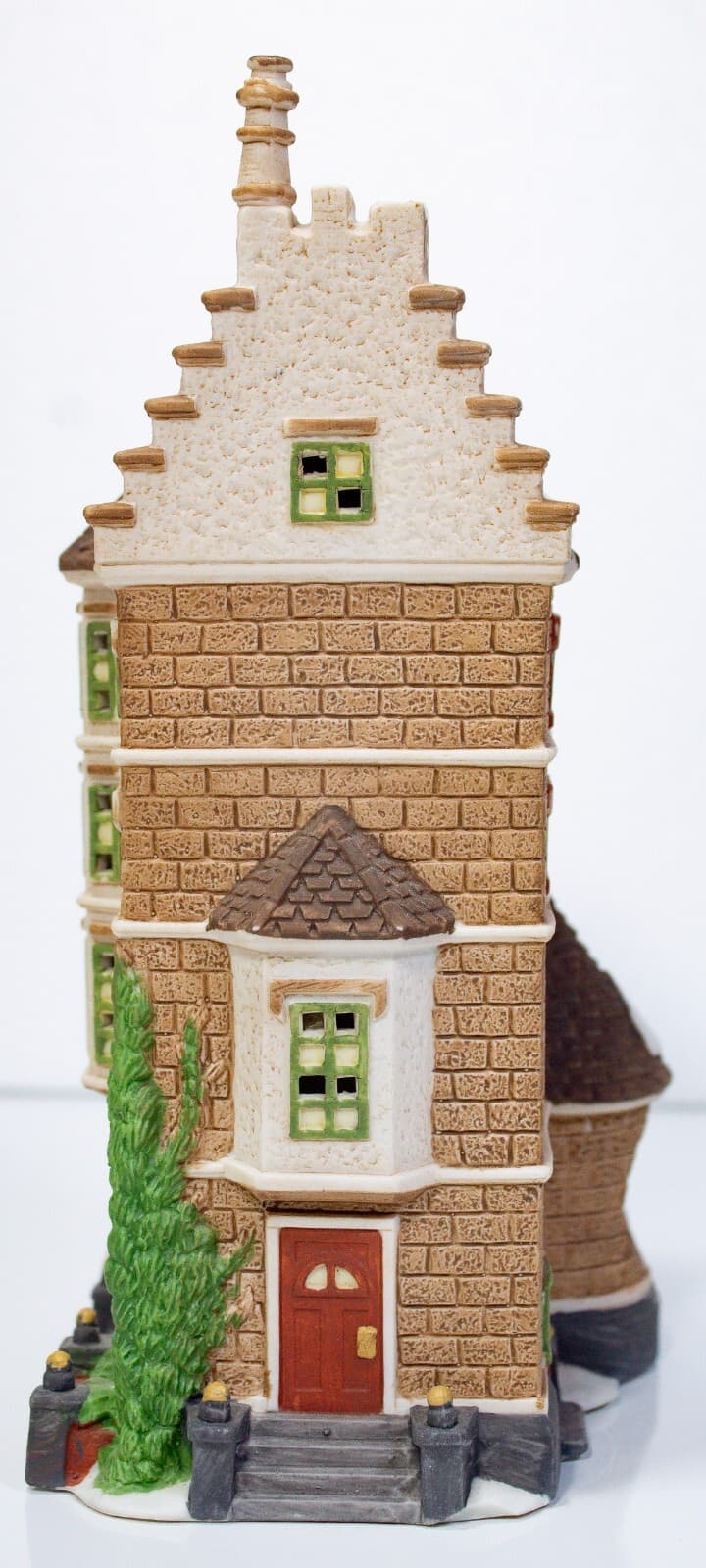 DEPARTMENT 56 "Nephew Fred's Flat" Christmas Porcelain Figurine With Box & Light - Thumbnail 4