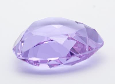 Vintage ROSENTHAL Germany Faceted Lavender Color Crystal Heart Paperweight - Thumbnail 3