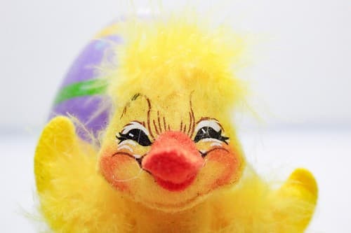 Vtg 2008 ANNALEE Mobilitee EGGS-HAUSTED DUCKY Holiday Artisan Doll 6" w/Tag - Thumbnail 3