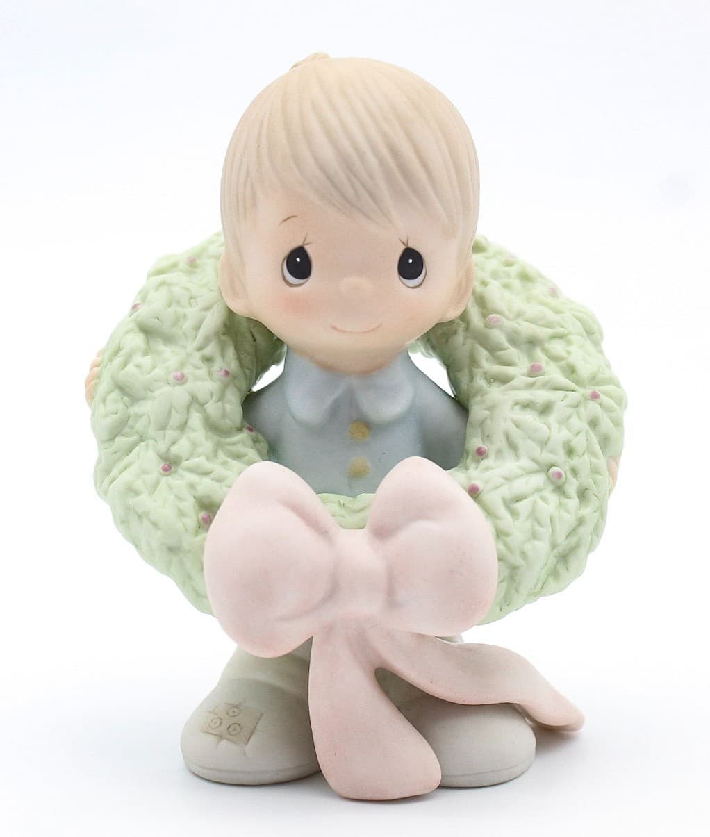 Precious Moments Surrounded With Joy Enesco Christmas Porcelain Figurine - Thumbnail 9