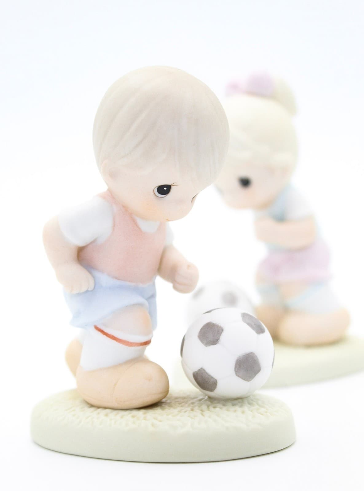 Precious Moments You'll Always Be A Winner To Me Boy & Girl Porcelain Figurines - Thumbnail 5