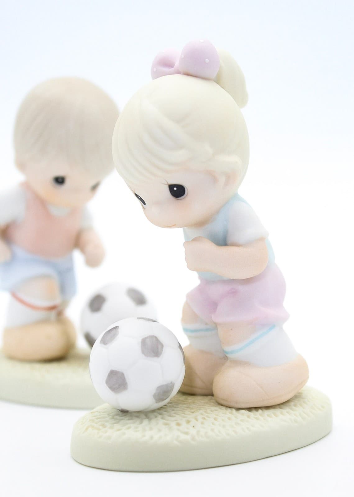 Precious Moments You'll Always Be A Winner To Me Boy & Girl Porcelain Figurines - Thumbnail 4