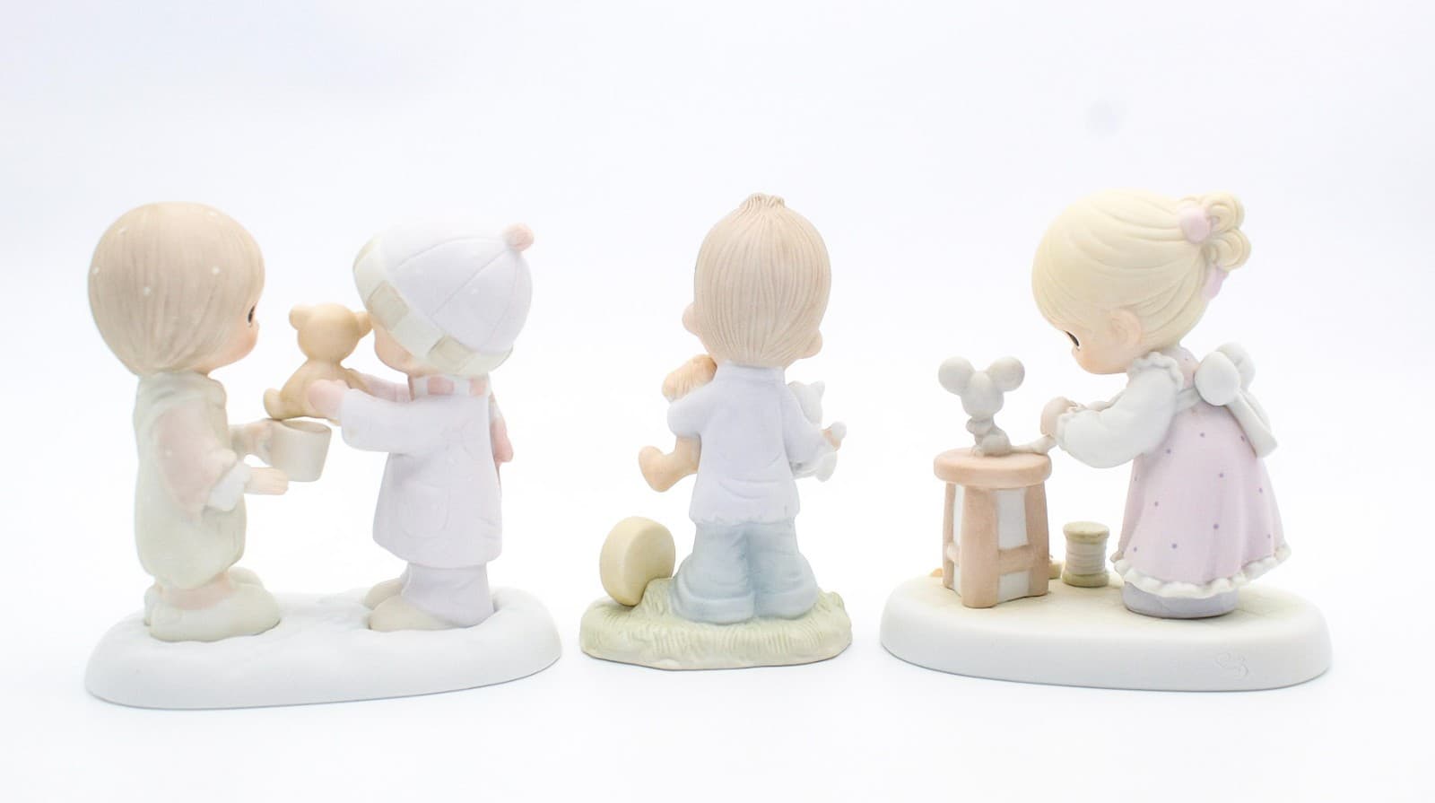 Precious Moments Blessed Are The Peacemakers Enesco Porcelain Figurines Lot Of 3 - Thumbnail 12