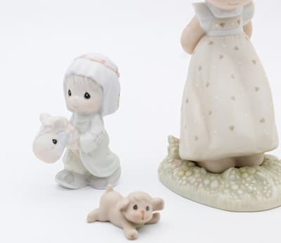 Precious Moments My Days Are Blue Without You Porcelain Figurines Lot Of 5 - Thumbnail 3