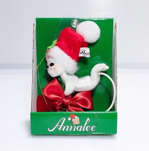 2014 Annalee Mobilitee Ring In The Season Mouse Christmas Ornament Doll 3" New - Thumbnail 5
