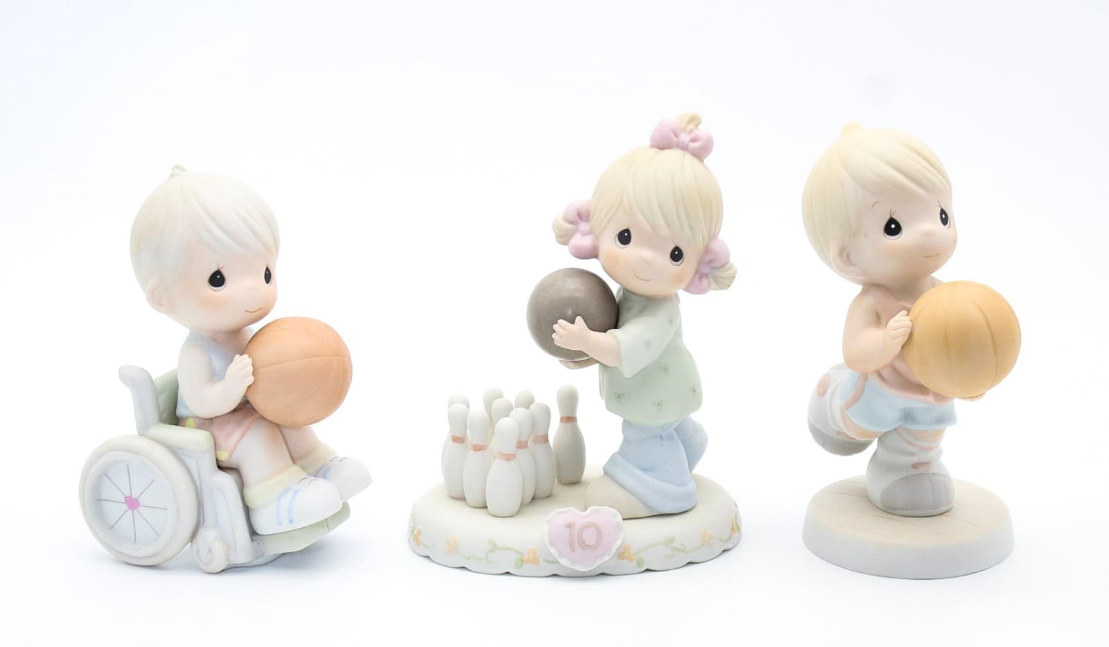 Precious Moments Growing In Grace, Age 10 Enesco Porcelain Figurines Lot Of 3 - Thumbnail 7