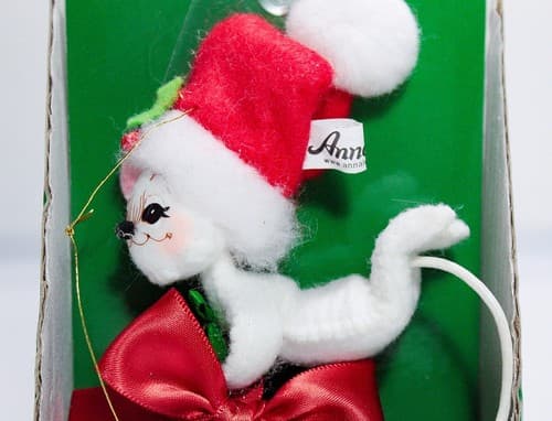 2014 Annalee Mobilitee Ring In The Season Mouse Christmas Ornament Doll 3" New - Thumbnail 3