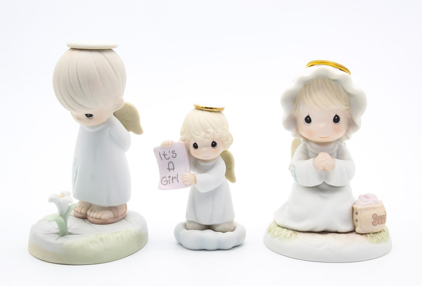 Precious Moments Sowing seeds Of Kindness Enesco Porcelain Figurines Lot Of 3 - Thumbnail 6