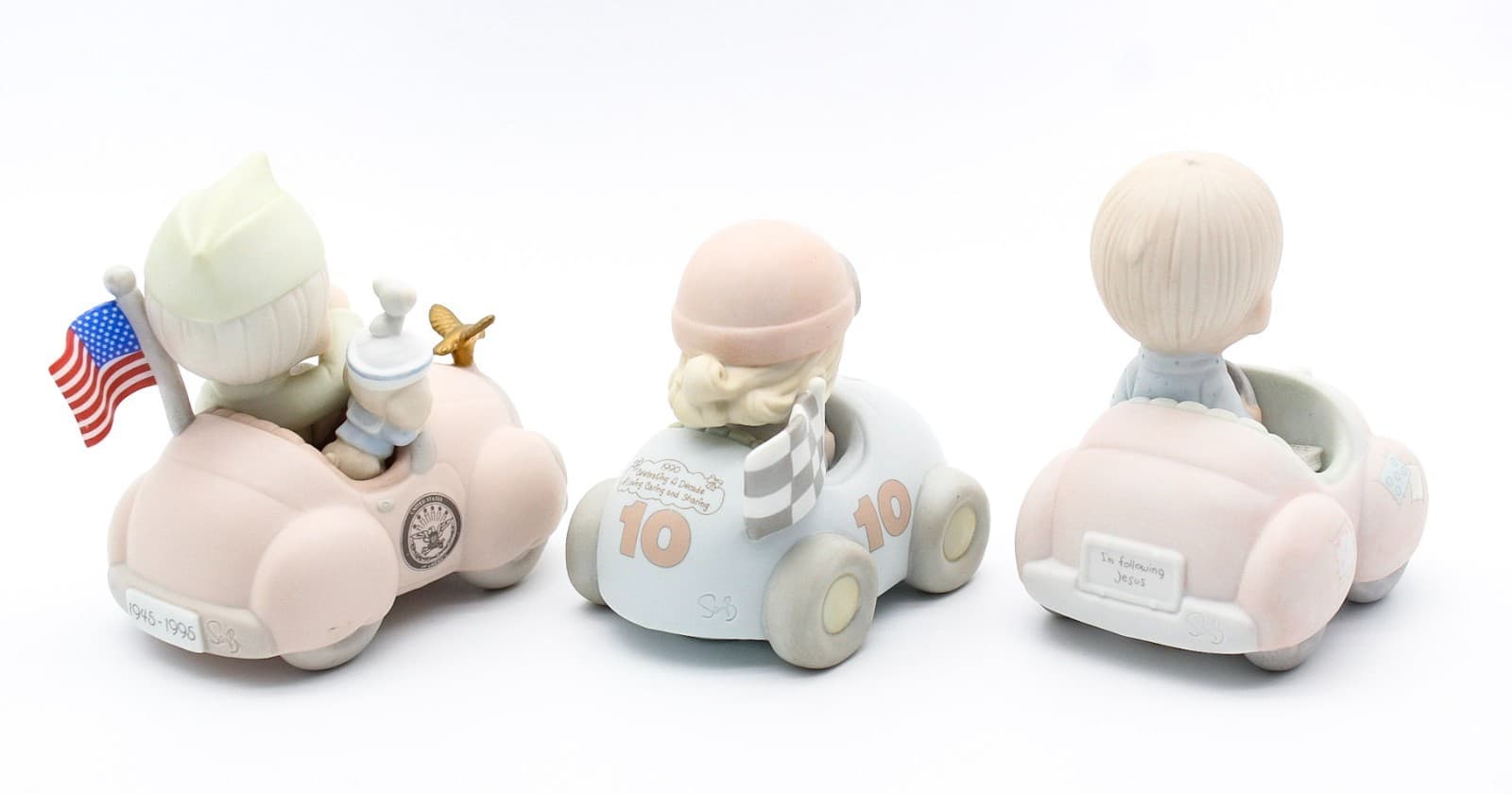 Precious Moments You Will Always Be Our Hero Enesco Porcelain Figurines Lot Of 3 - Thumbnail 2