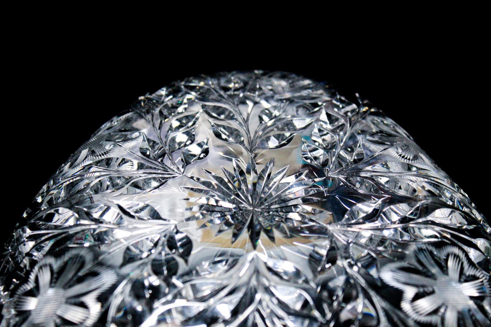 AMERICAN BRILLIANT ABP Antique Celery Serving Dish Bowl Deep Cut Crystal - Thumbnail 8