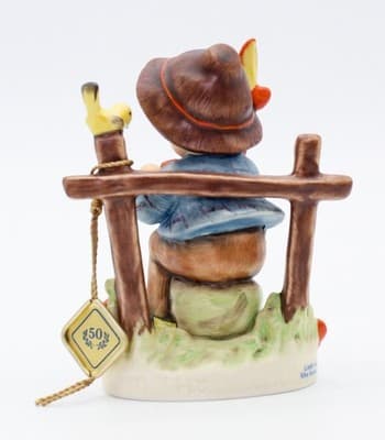 Hummel Goebel She Loves Me, She Loves Me Not Porcelain Figurine TMK8 In Box - Thumbnail 6