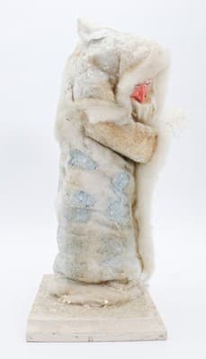 1987 TWINS Feather Trees Spun Cotton Antique Style Christmas St. Nick Santa - Thumbnail 7