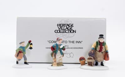 DEPARTMENT 56 "Come Into The Inn" Christmas Village Accessory - Thumbnail 2