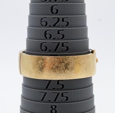 Monet Vintage Florentie Finish Gold Tone Hinged Statement Bangle Bracelet - Thumbnail 6