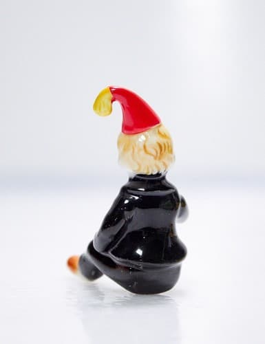 Vintage Miniature Little Jack Horner Hand Painted Porcelain Figurine - Thumbnail 3