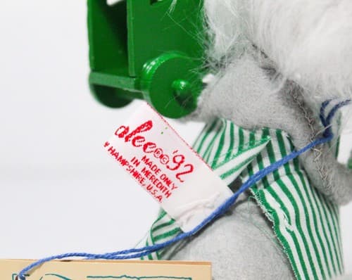RARE Vintage 1992 ANNALEE Mobilitee Mouse Train Maker Felt Doll w/TAG - Thumbnail 7