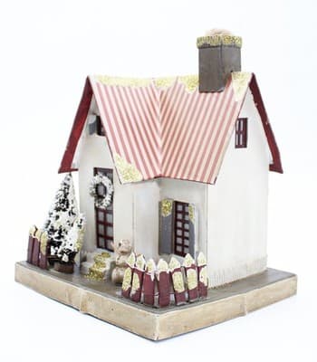 Christmas ESC Trading Company. Inc Cardboard Putz House Chapel By LARRY BULLER - Thumbnail 2