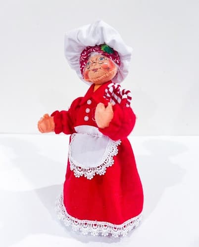 Vintage Peppermint Chef Mrs. Annelee Doll w/ Candy Canes 9" - Thumbnail 2