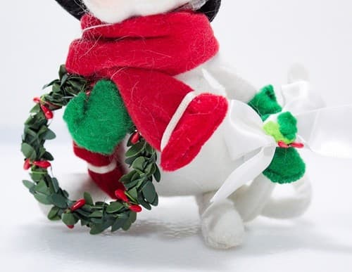 Vtg 2009 ANNALEE Mobilitee "Yuletide Mouse" Christmas Artisan Doll 6" - Thumbnail 3