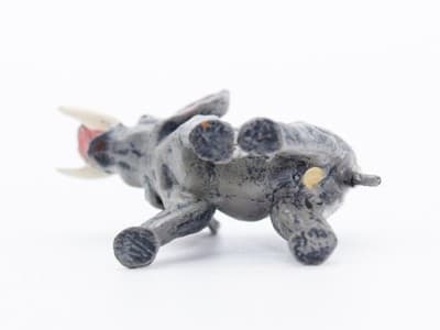 Antique FRITZ BERMANN Vienna Bronze Cold Painted Elephant Miniature Figurine - Thumbnail 3