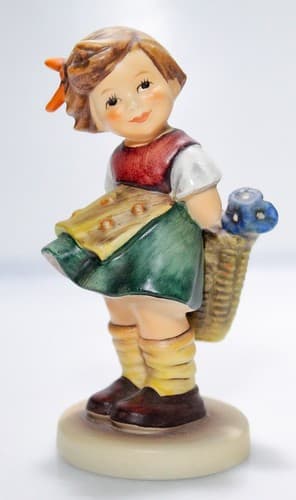 Goebel Hummel West Germany Bashful Hand Painted Porcelain Figurine TMK5 Vintage - Thumbnail 5