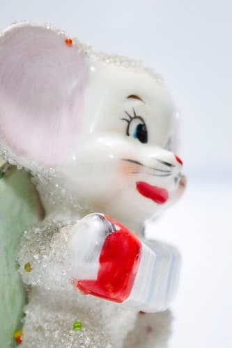 Grantcrest Japan Hand Painted Mouse Micro Glass Decorated Porcelain Planter - Thumbnail 5