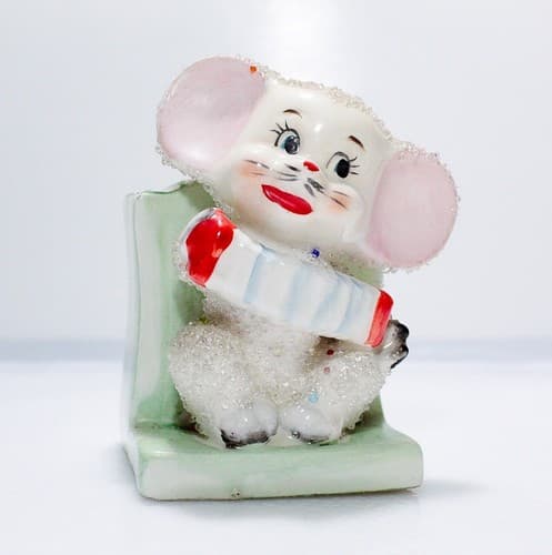 Grantcrest Japan Hand Painted Mouse Micro Glass Decorated Porcelain Planter - Thumbnail 10