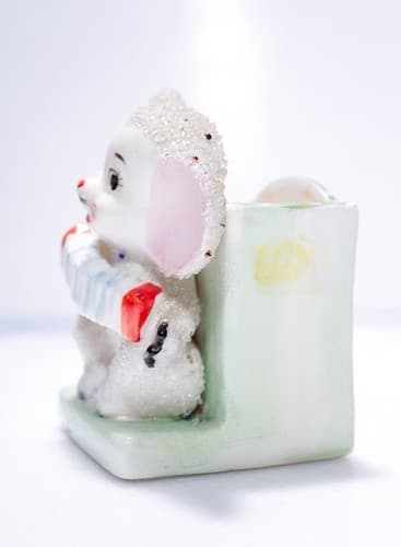Grantcrest Japan Hand Painted Mouse Micro Glass Decorated Porcelain Planter - Thumbnail 2