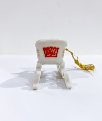 Lenox Sleigh Jeweled Keepsakes Collection Christmas Porcelain Ornament Vintage - Thumbnail 3